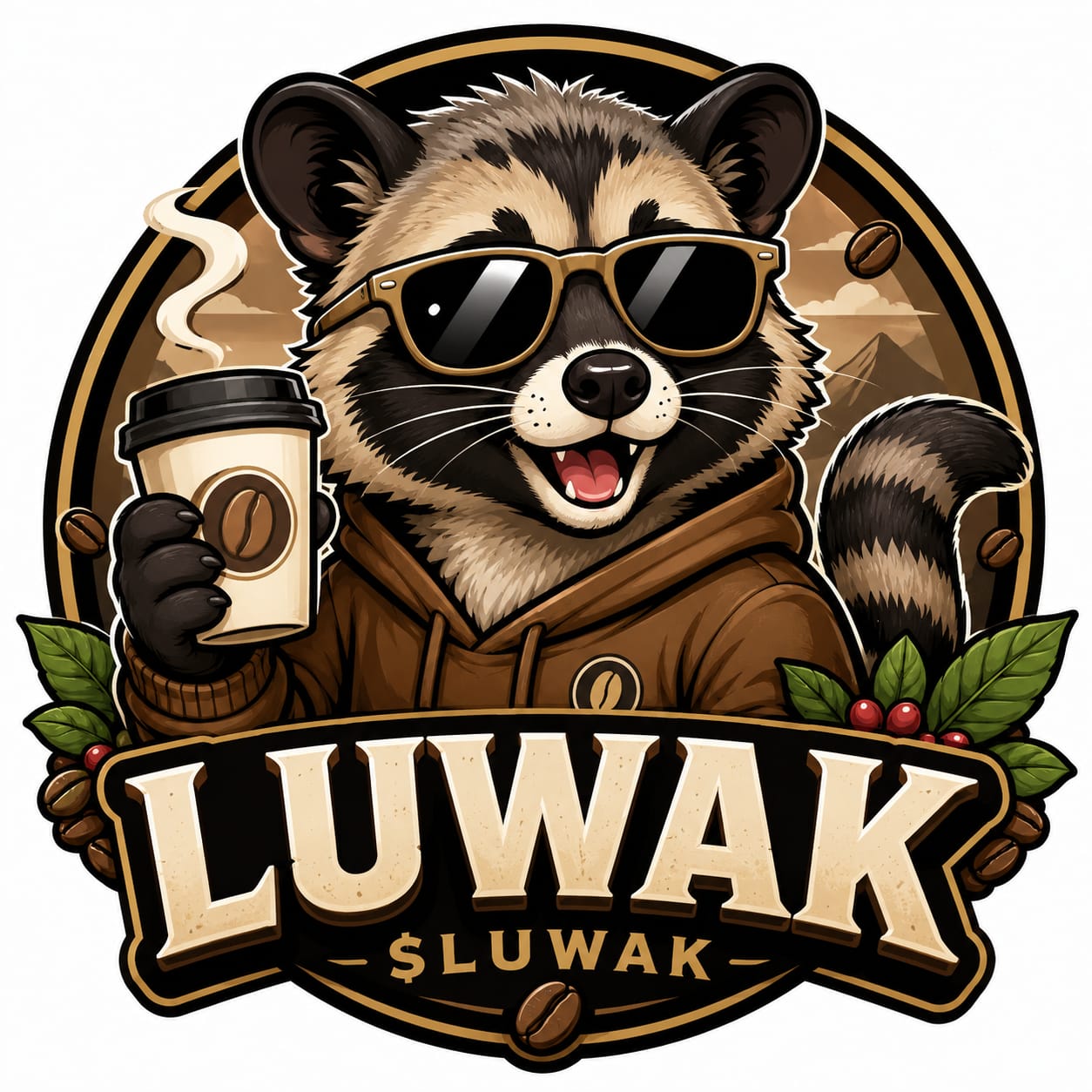 $LUWAK Mascot